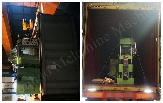 Shunhao Factory single color melamine molding machine shipment