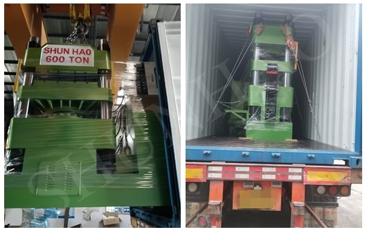 Shunhao 600 tons toilet seat lid melamine moulding machine shipment