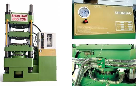 Shunhao 600 tons double layers melamine molding machine