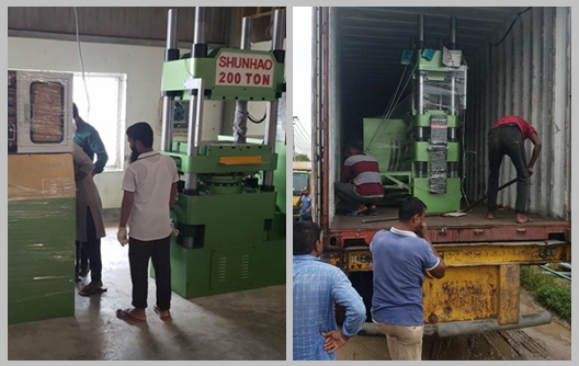 Shunhao Melamine Ware Equipment Arrived at Customer's Factory