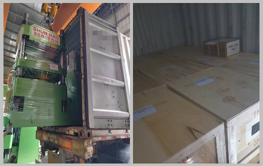 Shunhao Automatic Melamine Tableware Press Machine & Preheaters Shipment